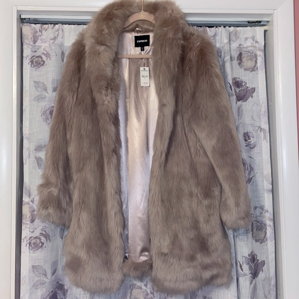 NWT Express Fur Coat